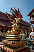 Vientiane , Laos. Wat Chantabuli near the Mekong river bank. 